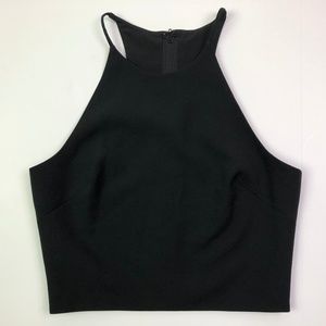 Belle badgley mischka nora crop top black size 2